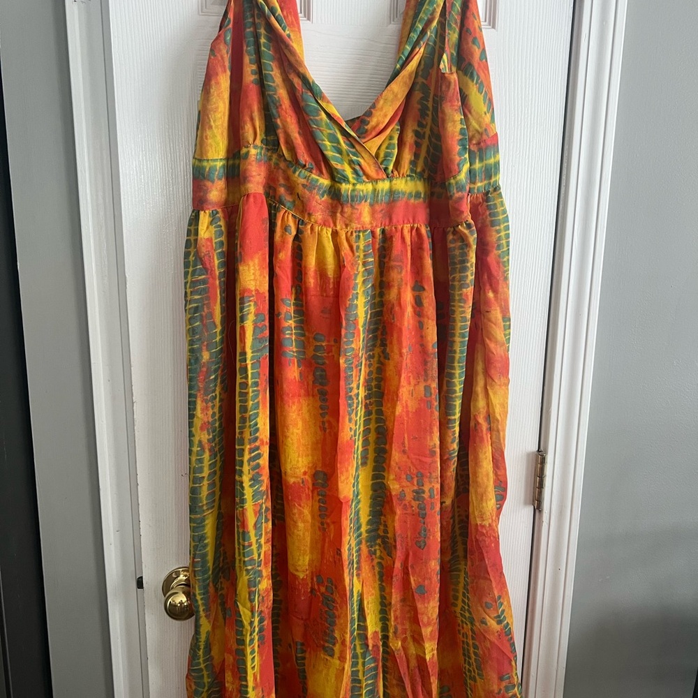 Vibrant Multicolor Maxi Dress
